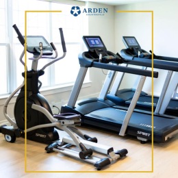 fitness machine in a bright room