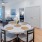 a dining room with a large table