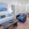 a living room with a couch and a coffee table