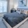 a bed in a room
